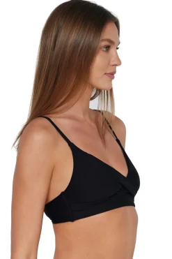 Wire-Free<Sunsets Black Lyla Bralette Top