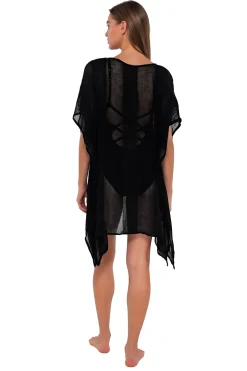 Cover-Ups<Sunsets Black Maldives Tunic