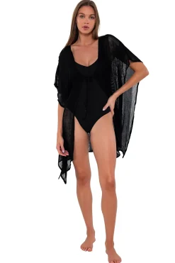 Cover-Ups<Sunsets Black Maldives Tunic