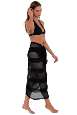 Cover-Ups<Sunsets Black Paradise Pareo