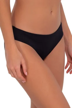 Low-Rise|Bikini Bottoms<Sunsets Black Seagrass Texture Collins Hipster Bottom