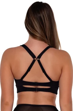 Plus Size|Underwire<Sunsets Black Seagrass Texture Danica Top