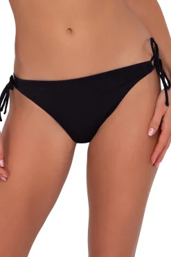 Tie Side|Low-Rise<Sunsets Black Seagrass Texture Everlee Tie Side Bottom