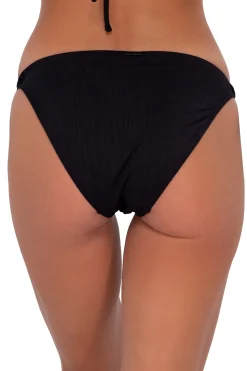 Tie Side|Low-Rise<Sunsets Black Seagrass Texture Everlee Tie Side Bottom