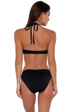 Underwire|Bikini Tops<Sunsets Black Seagrass Texture Brooke U-Wire Top