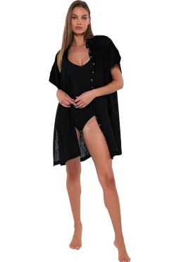 Cover-Ups<Sunsets Black Shore Thing Tunic