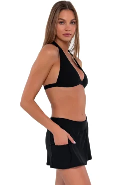 Swim Skirts<Sunsets Black Sporty Swim Skirt