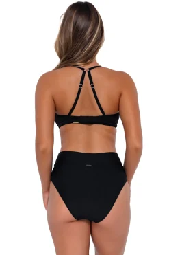 High-Waist<Sunsets Black Summer Lovin V-Front Bottom