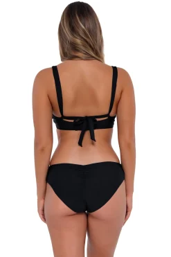 Plus Size|Underwire<Sunsets Black Vienna V-Wire Top