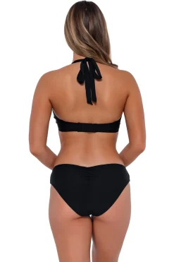 Plus Size|Underwire<Sunsets Black Vienna V-Wire Top