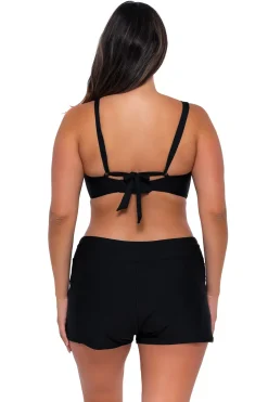 Plus Size|Underwire<Sunsets Black Vienna V-Wire Top