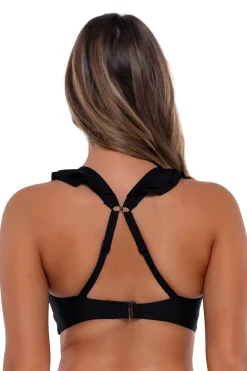 Plus Size|Bra-Sized<Sunsets Black Willa Wireless Top