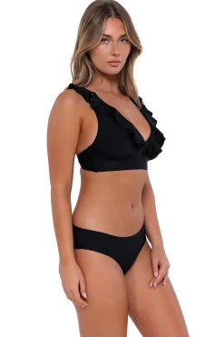 Plus Size|Bra-Sized<Sunsets Black Willa Wireless Top
