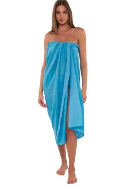 Cover-Ups<Sunsets Blue Bliss Paradise Pareo