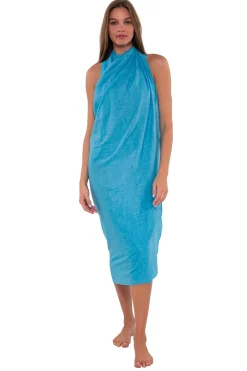 Cover-Ups<Sunsets Blue Bliss Paradise Pareo