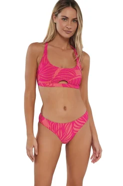 Low-Rise|Bikini Bottoms<Sunsets Blushing Palms Sandbar Rib Collins Hipster Bottom