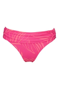 Plus Size|Bikini Bottoms<Sunsets Blushing Palms Sandbar Rib Unforgettable Bottom