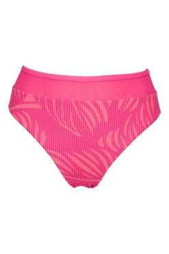 Plus Size|High-Waist<Sunsets Blushing Palms Sandbar Rib Annie High Waist Bottom