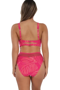 Plus Size|Underwire<Sunsets Blushing Palms Sandbar Rib Danica Top