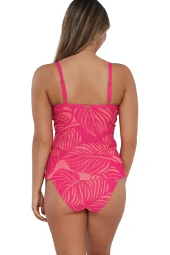 Underwire|Tankinis<Sunsets Blushing Palms Sandbar Rib Forever Tankini Top