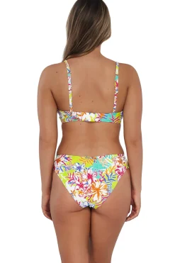 Low-Rise|Bikini Bottoms<Sunsets Botanical Bliss Sandbar Rib Collins Hipster Bottom