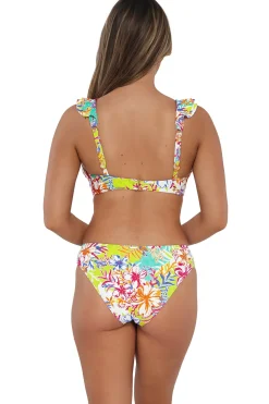 Low-Rise|Bikini Bottoms<Sunsets Botanical Bliss Sandbar Rib Collins Hipster Bottom