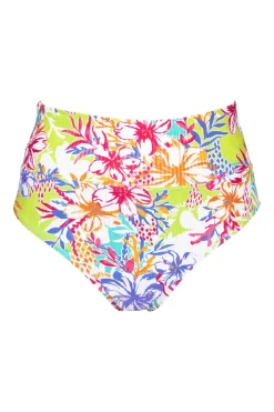 Plus Size|High-Waist<Sunsets Botanical Bliss Sandbar Rib Hannah High Waist Bottom