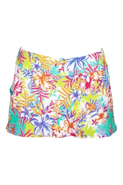 Plus Size<Sunsets Botanical Bliss Sandbar Rib Sporty Swim Skirt