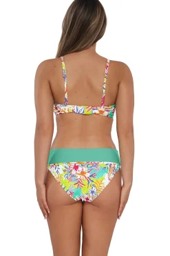 Plus Size|Underwire<Sunsets Botanical Bliss Sandbar Rib Crossroads Underwire Top