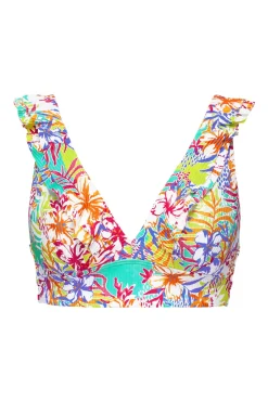 Plus Size|Wire-Free<Sunsets Botanical Bliss Sandbar Rib Willa Wireless Top