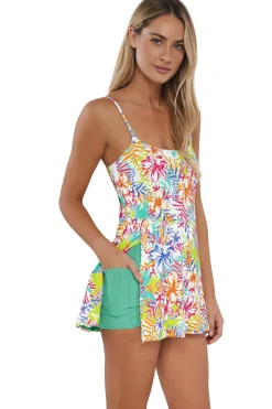 Swim Dress<Sunsets Botanical Bliss Sandbar Rib Naomi Swim Dress One Piece