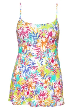 Swim Dress<Sunsets Botanical Bliss Sandbar Rib Naomi Swim Dress One Piece