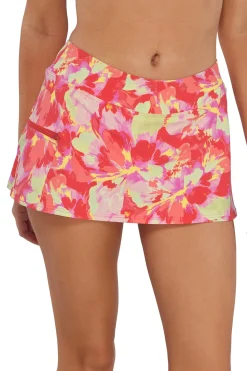 Plus Size<Sunsets Butterfly Beach Sporty Swim Skirt