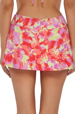 Plus Size<Sunsets Butterfly Beach Sporty Swim Skirt