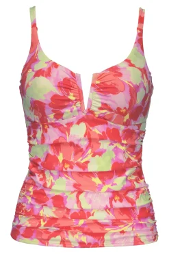 Plus Size|Underwire<Sunsets Butterfly Beach Zuri V-Wire Tankini Top