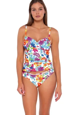 Wire-Free|Tankinis<Sunsets Camilla Flora Simone Tankini Top