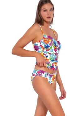 Wire-Free|Tankinis<Sunsets Camilla Flora Simone Tankini Top