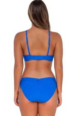 Plus Size|Bra-Sized<Sunsets Electric Blue Kauai Keyhole Top