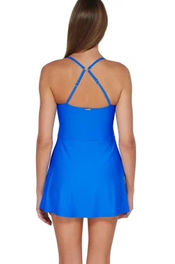 Swim Dress<Sunsets Electric Blue Naomi Swim Dress One Piece