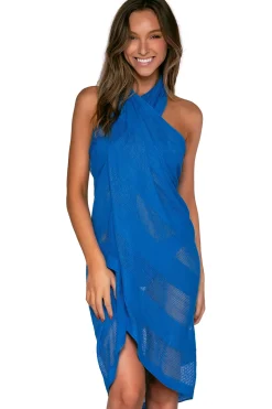 Cover-Ups<Sunsets Electric Blue Paradise Pareo