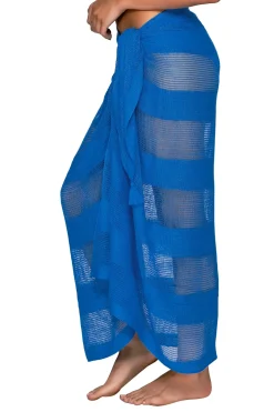 Cover-Ups<Sunsets Electric Blue Paradise Pareo