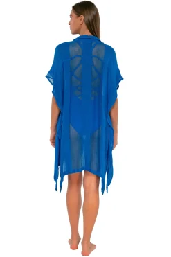 Cover-Ups<Sunsets Electric Blue Shore Thing Tunic