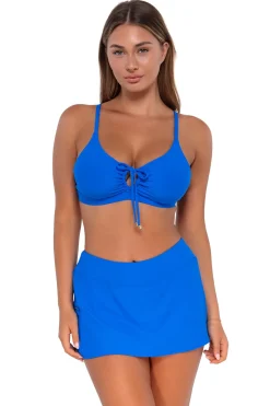 Swim Skirts<Sunsets Electric Blue Sporty Swim Skirt