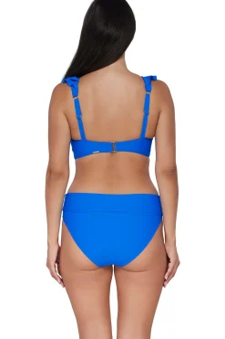Plus Size|Wire-Free<Sunsets Electric Blue Willa Wireless Top