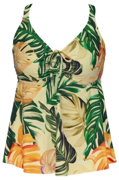 Plus Size|Underwire<Sunsets Escape Amber Oasis Marin Tankini Top