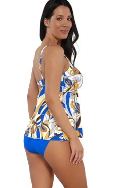 Plus Size|Wire-Free<Sunsets Escape Bali Bungalow Tori Tankini Top