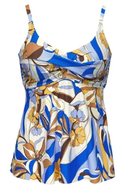 Plus Size|Wire-Free<Sunsets Escape Bali Bungalow Tori Tankini Top