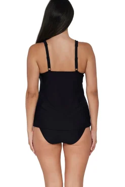 Tankinis<Sunsets Escape Black Jenna Tankini Top