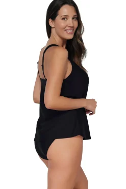 Tankinis<Sunsets Escape Black Jenna Tankini Top