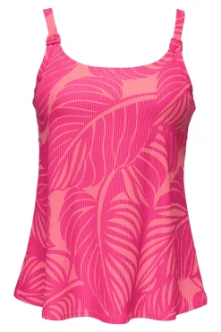 Tankinis<Sunsets Escape Blushing Palms Sandbar Rib Jenna Tankini Top